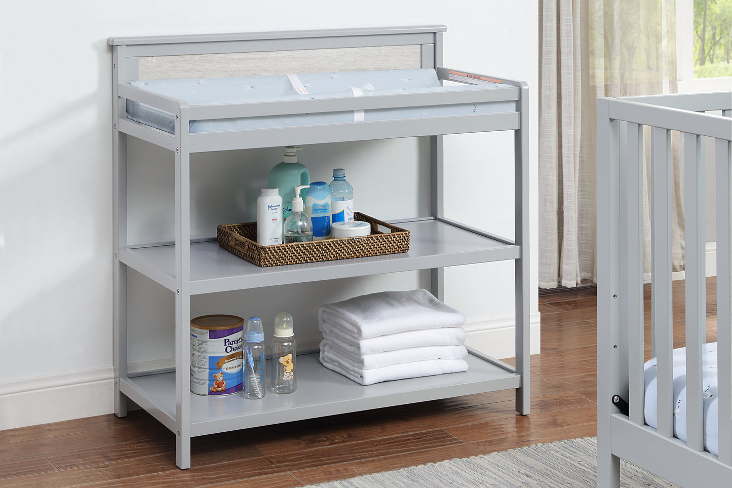Connelly Changing Table Gray/Rockport Gray