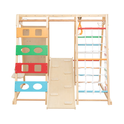 2-in-1 Slide & Climb Set: 9-in-1 Outdoor Playset for Motor Skills, Fun & Safe Play