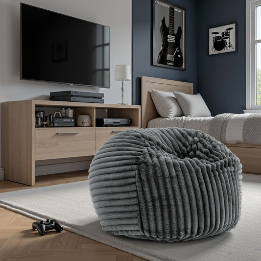 40 inch Minky Gunmetal Memory Foam Lounger