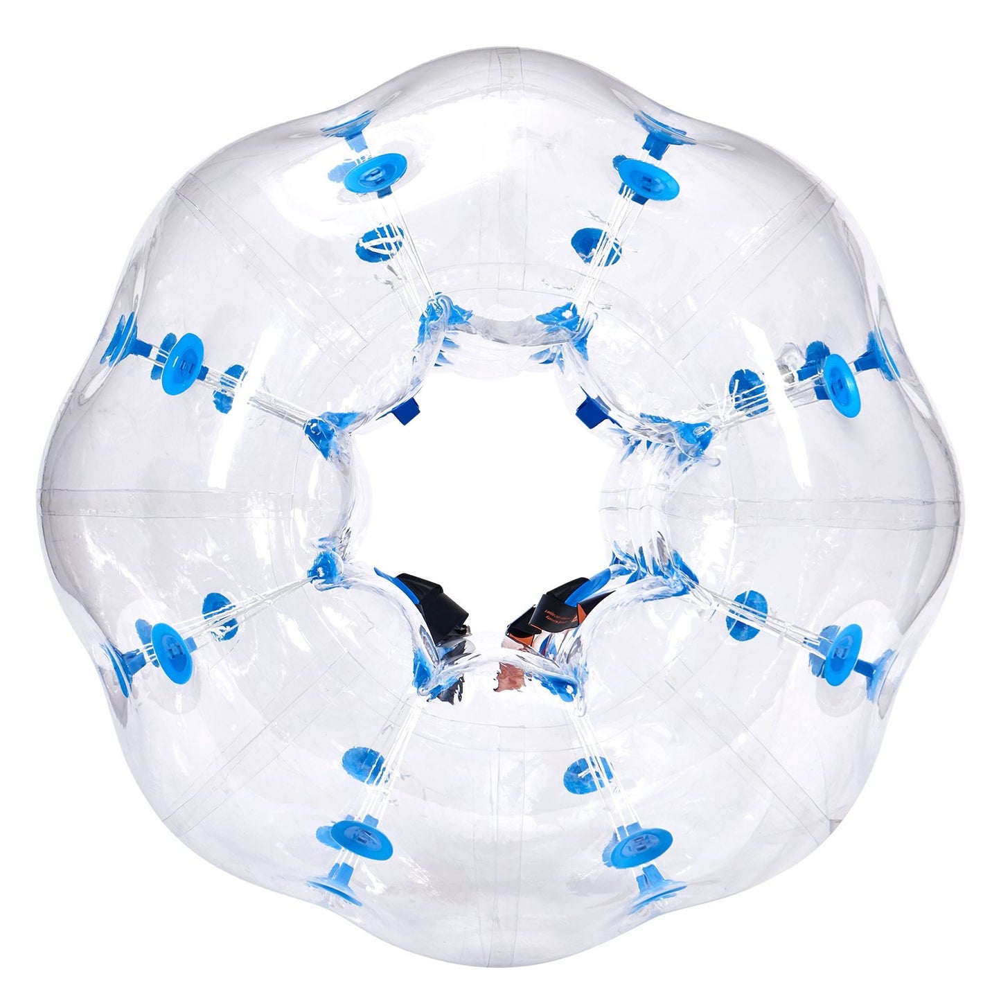 Inflatable Bumper Ball 1-Pack, 4FT/1.2M Body Sumo Zorb Balls for Teen, 0.8mm Thick PVC Human Hamster Bubble Balls for Outdoor Team Gaming Play, Bumper Bopper Toys for Garden, Yard, Park