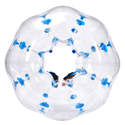 Inflatable Bumper Ball 1-Pack, 4FT/1.2M Body Sumo Zorb Balls for Teen, 0.8mm Thick PVC Human Hamster Bubble Balls for Outdoor Team Gaming Play, Bumper Bopper Toys for Garden, Yard, Park