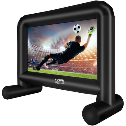 Inflatable Movie Screen, 16 FT(192inch) Inflatable Projector Screen ,Front/Rear Projection, Oxford Fabric Blow Up Screen for Outdoor Parties Backyard Movie Night