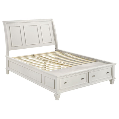 Rocco Cream White 4-Piece Queen Bedroom Set with Carved Details, Wood Construction, Cream White Finish, Queen Size