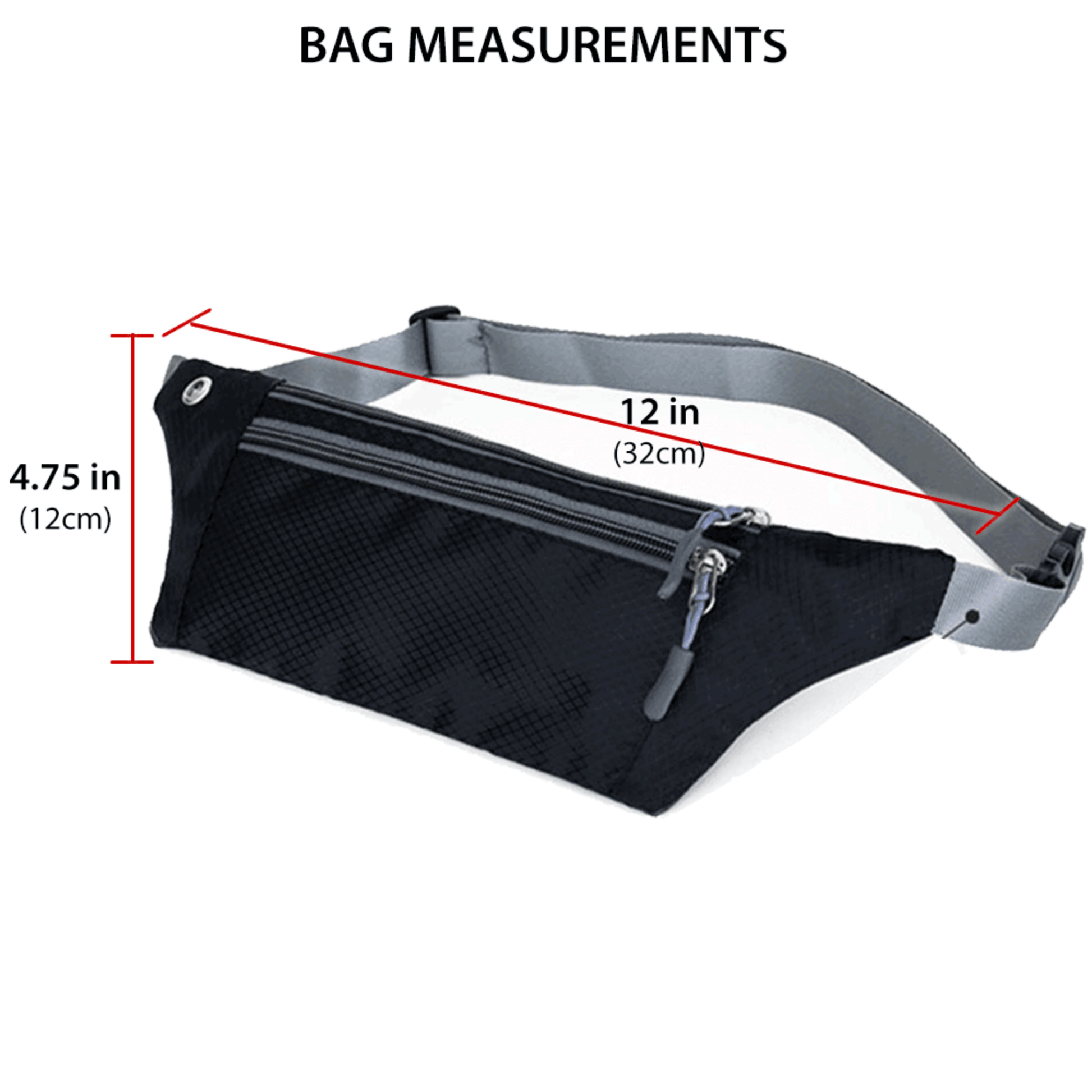 XGear Fitness Waterproof Fanny Pack for Running and Travel-2