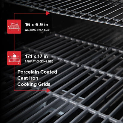 Stainless Steel Propane Gas Grill 401 Square Inches