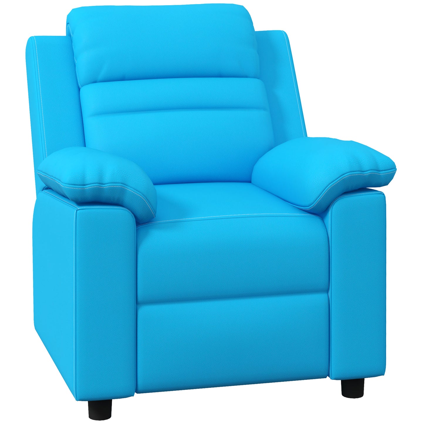 Palmer’s Blue Kids Recliner with Armrest, Footrest and Headrest
