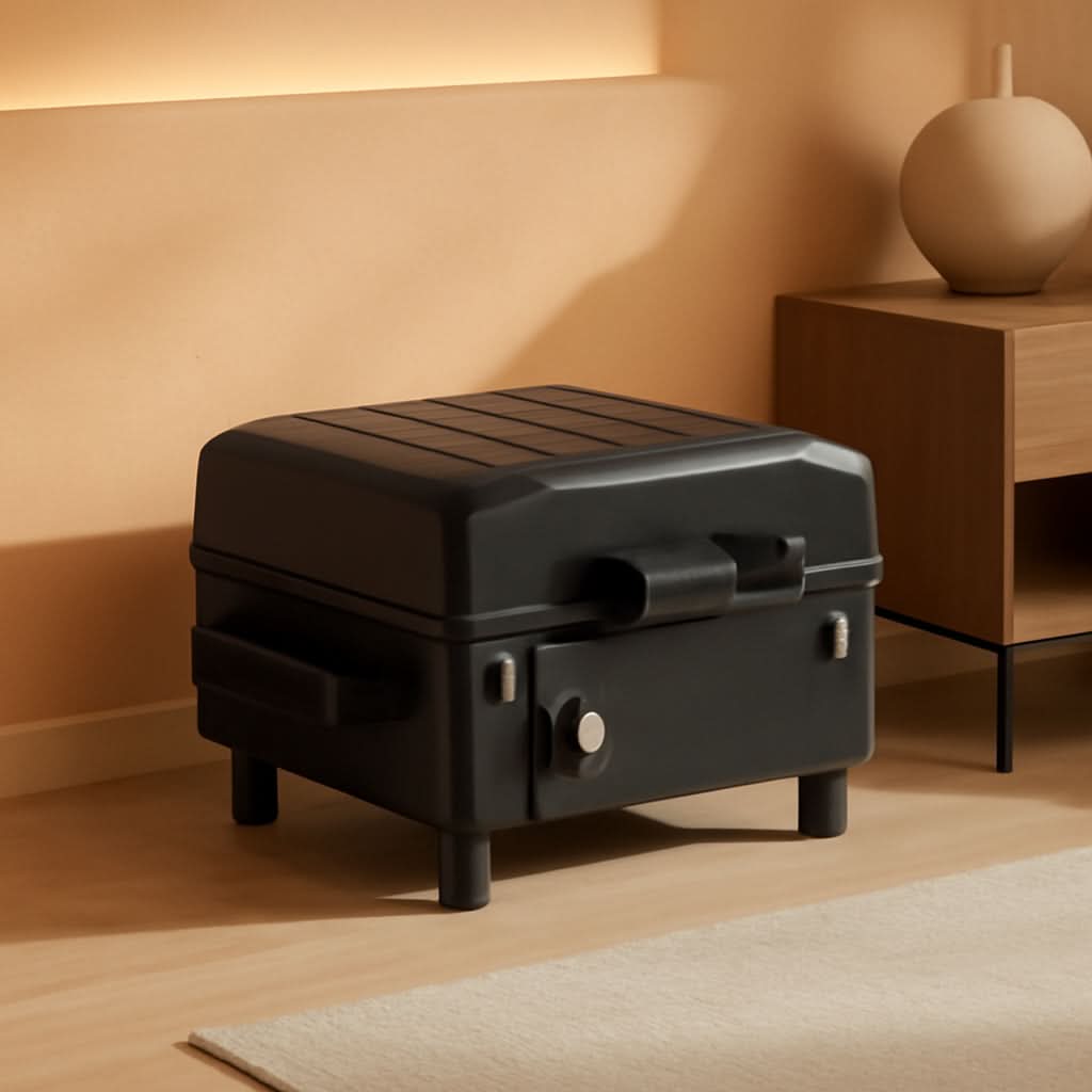 Portable Wood Pellet Grill Smoker 202S quare Inches Black
