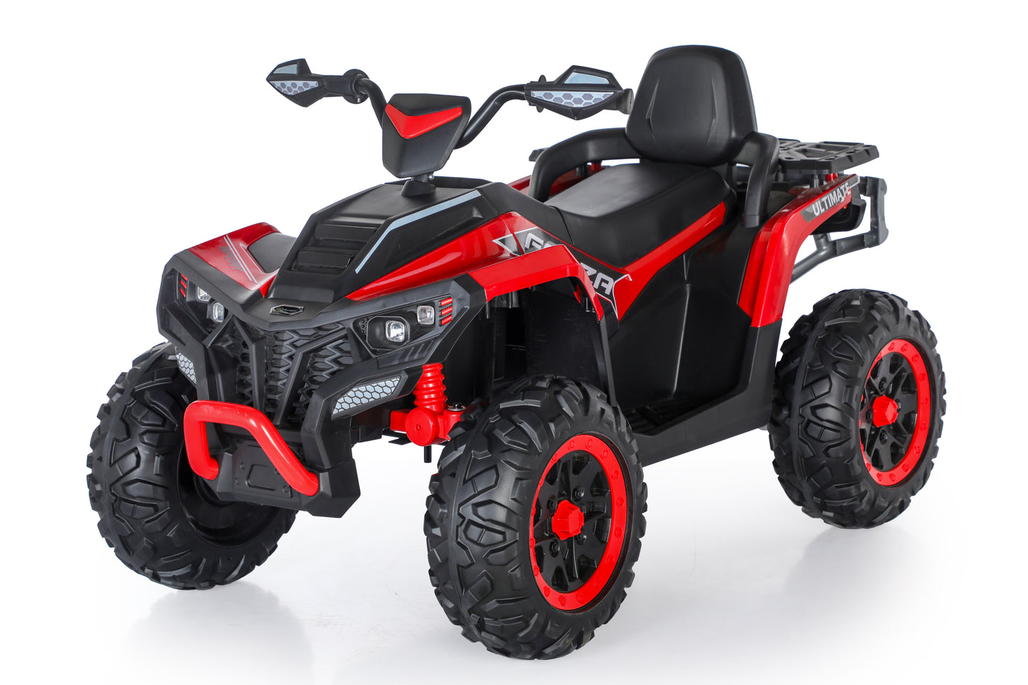 Kids ATV 4 Wheeler, 24V 4WD Electric ATV Ride On Toy for Big Kid w/ 2-Seater, 4x200W Motor, 6Mph Max Speed - Black