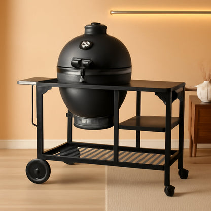 Kamado Charcoal Grill 22Inch Industrial Grade Cast Iron
