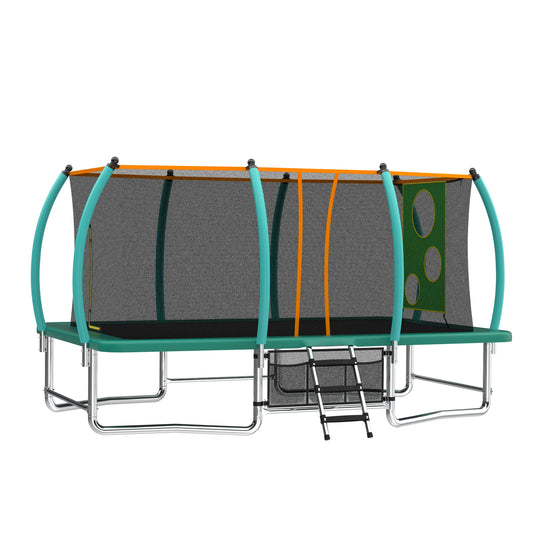 10X16FT Outdoor Square Trampolines for Kids Adults Long Rectangular Tumbling Trampoline
