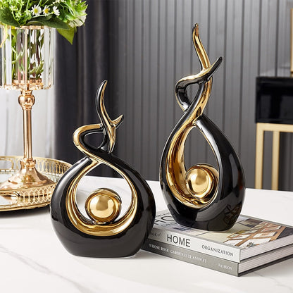 Abstract Sculpture Ceramic Statue Home Décor Figurines