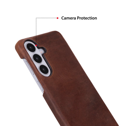 Marion Samsung Galaxy S26 Plus Leather Case – Genuine Leather Slim Cover