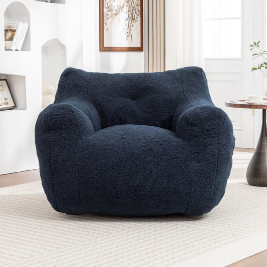 Bean Bag Chair, Bean Bag Sofa Chair with Armrests Stuffed High-Density Foam, Lazy Sofa Comfy Chairs BeanBag Chair for Adults in Living Room,Bedroom Reading