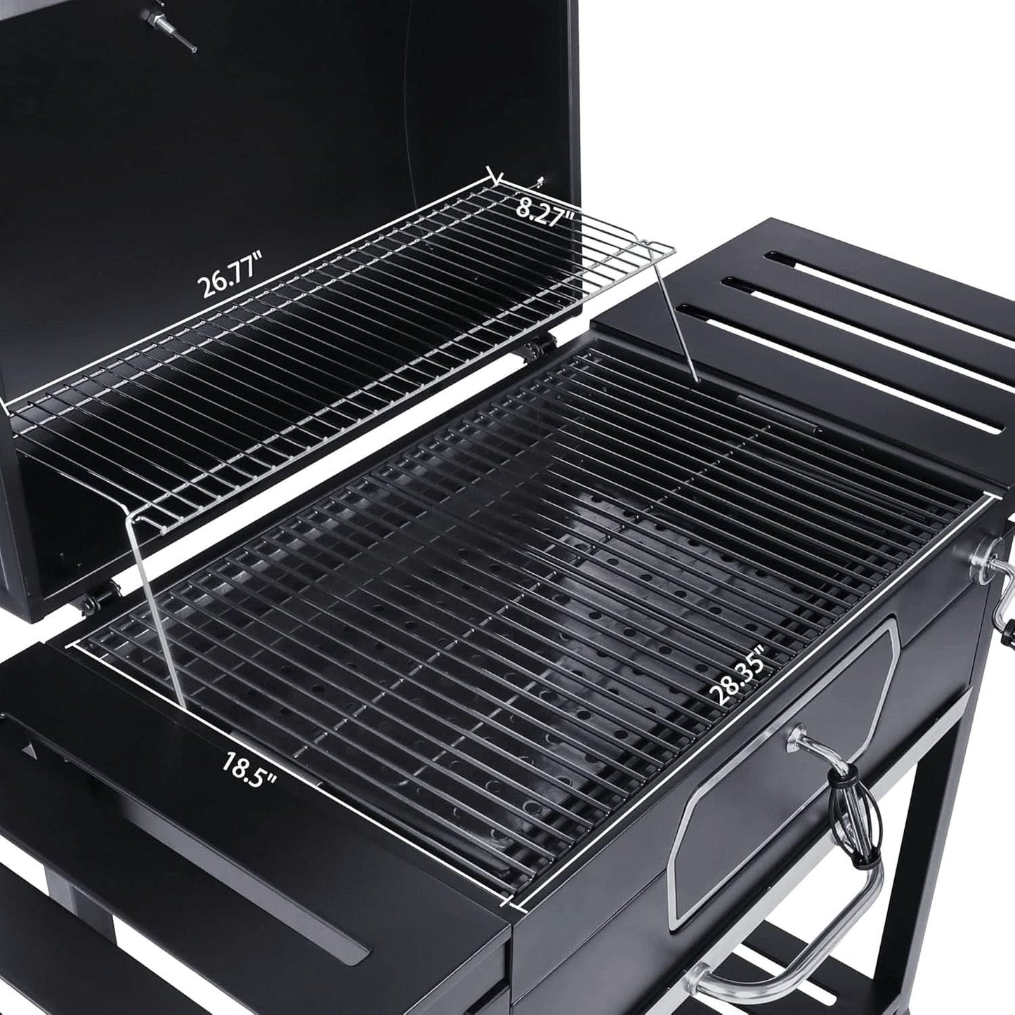 Thirty Inch Charcoal Grill Black Patio Outdoor Cooking