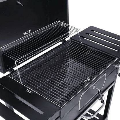 Thirty Inch Charcoal Grill Black Patio Outdoor Cooking