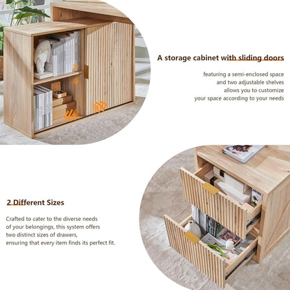 67-Inch L-Shaped Desk With Integrated Power Outlets-4
