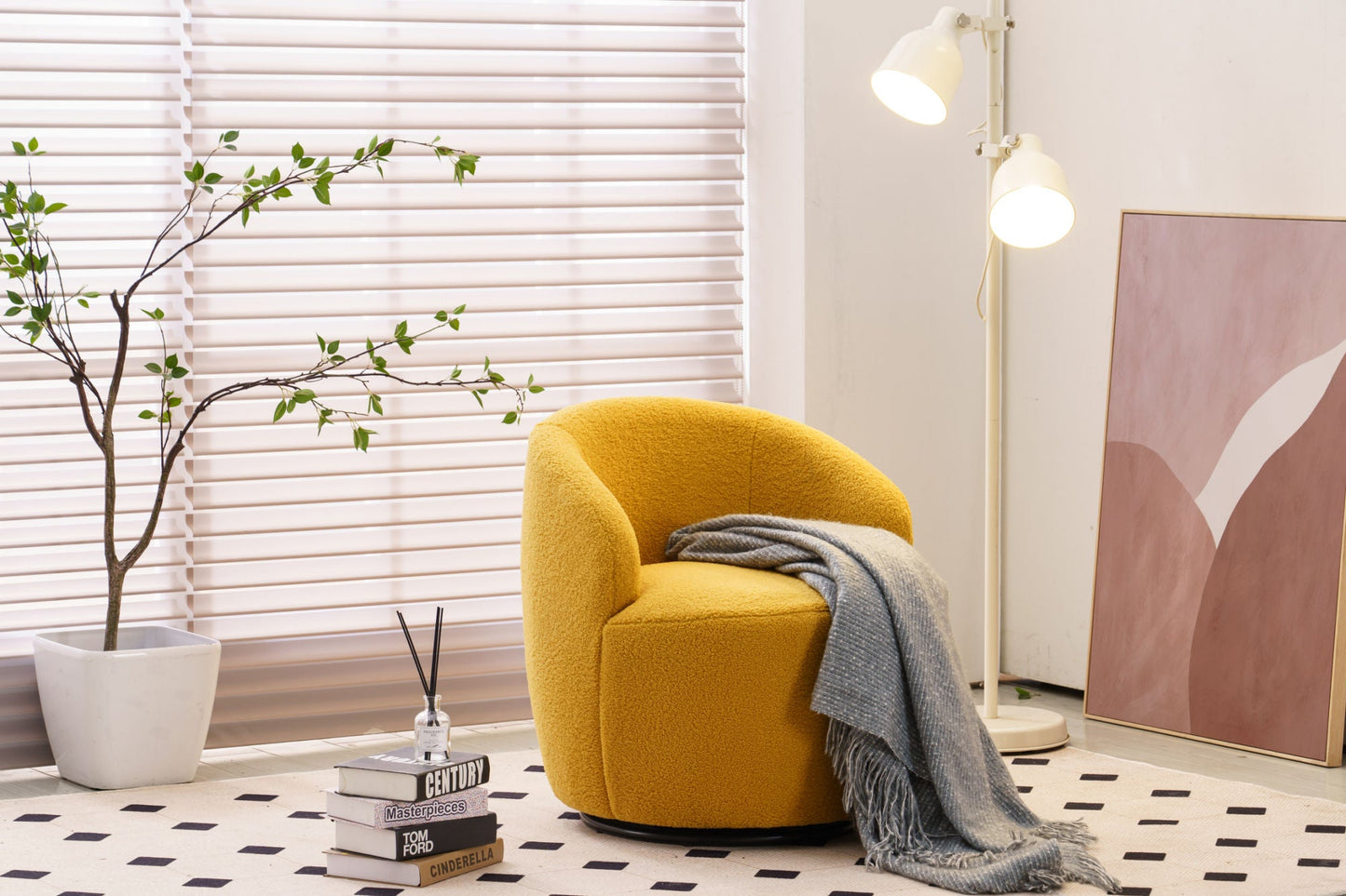 Fabric Swivel Armchair "3 Colors"