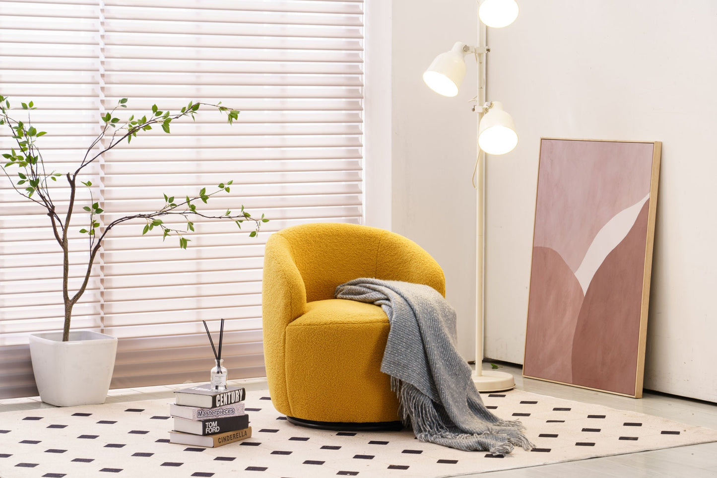 Fabric Swivel Armchair "3 Colors"