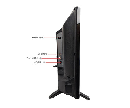 24" Supersonic 12 Volt AC/DC Widescreen LED HDTV with USB, SD Card Reader and HDMI-2