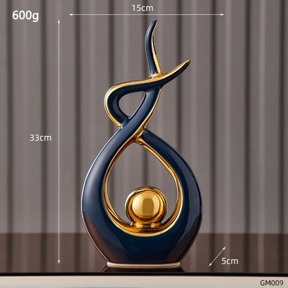 Abstract Sculpture Ceramic Statue Home Décor Figurines