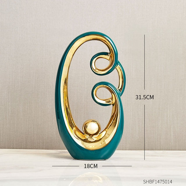 Abstract Sculpture Ceramic Statue Home Décor Figurines